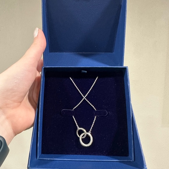 Blue Nile Jewelry - NWT Blue Nile 18" Infinity Ring Necklace In Sterling Silver (1 Mm)